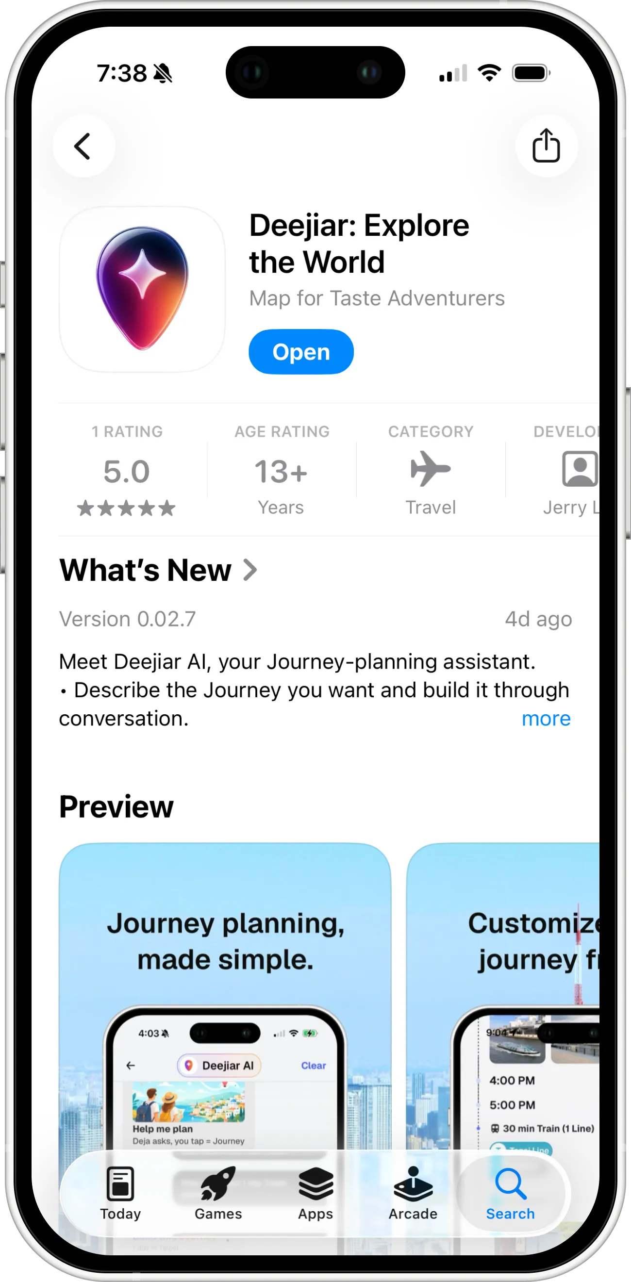 Deejiar on the App Store — "Explore the World, Map for Taste Adventurers"